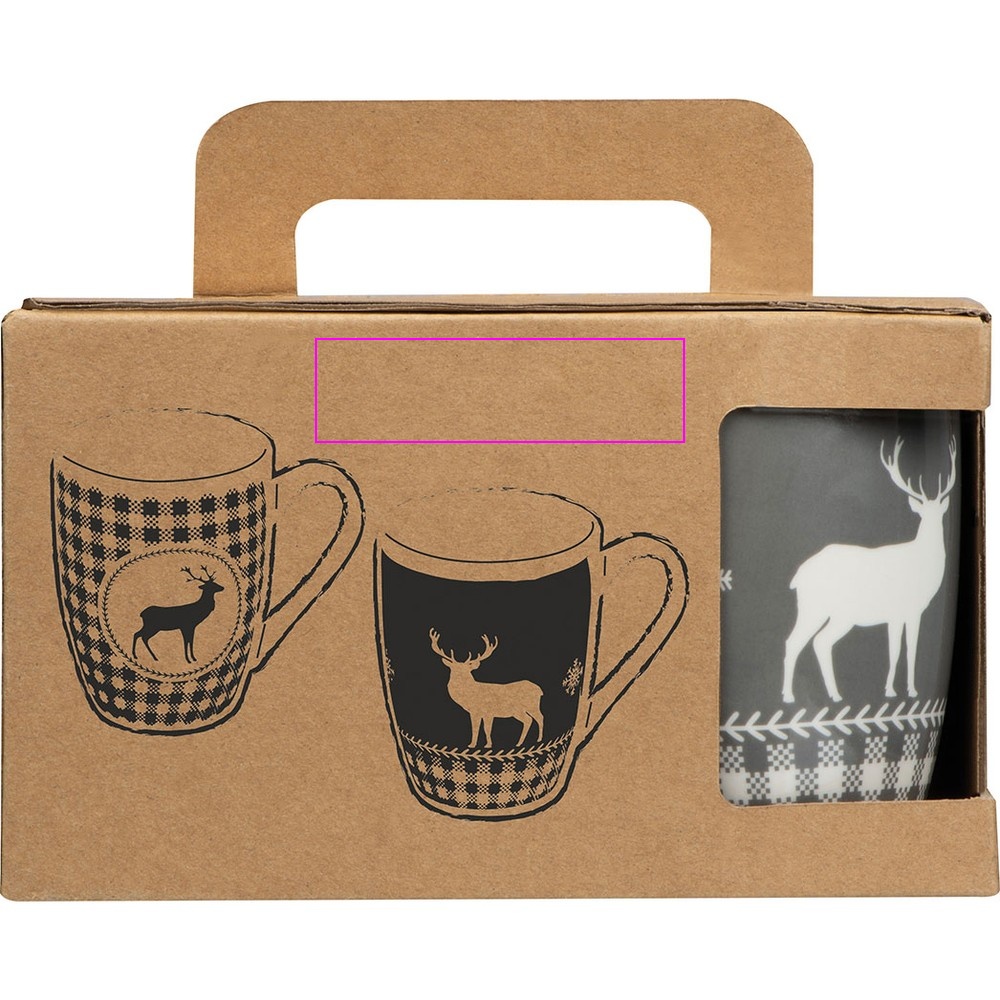 Set med 2 julmuggar i porslin 300 ml ANKARA