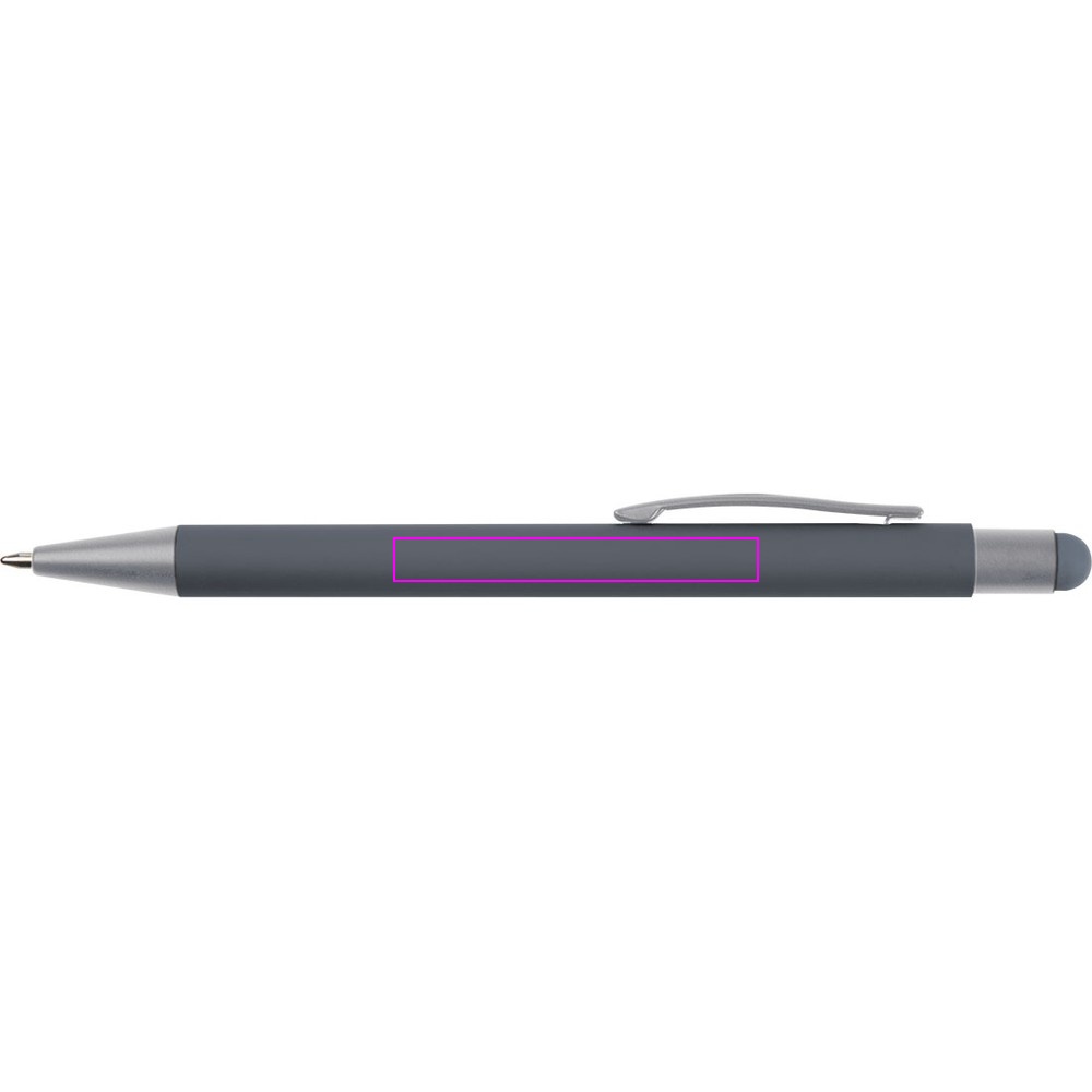Aluminiumpenna med soft-touch RIO
