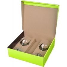 Presentask med vitvinsglas 2 st. PAPUA Vanilla Season