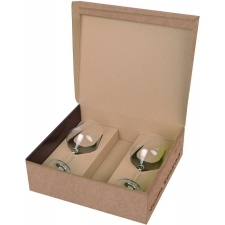 Presentask med champagneglas 2 st. PAPUA Vanilla Season
