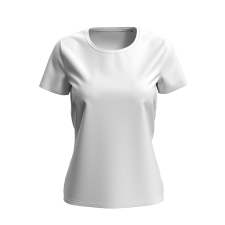 Dam-T-shirt 160 g/m2, Lux-T White, storlek S